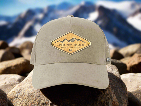 Suede Trucker Cap - Stone