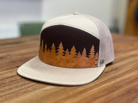 STRT 7 Flat Brim Trucker Cap - Forest