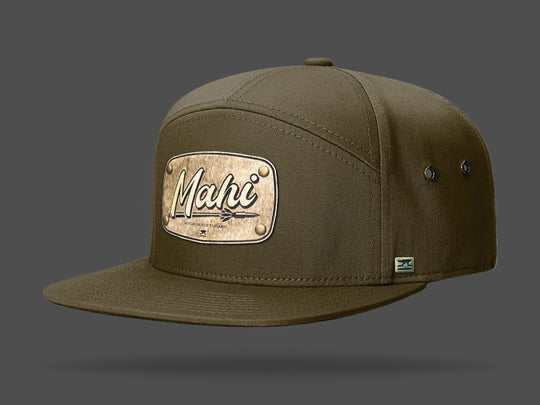 STRT 7 Olive Flat Brim Cap