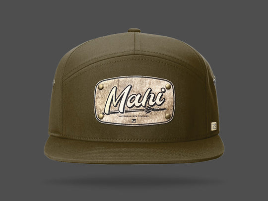 STRT 7 Olive Flat Brim Cap