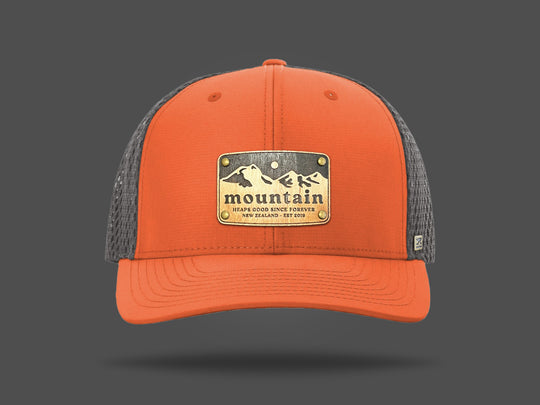 Blaze Trucker Cap - Orange / Grey