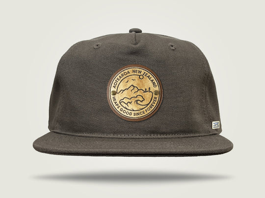 Canvas Flat Cap - Mountain