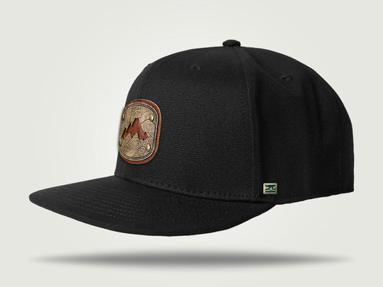 Canvas Snapback Cap - Mountain