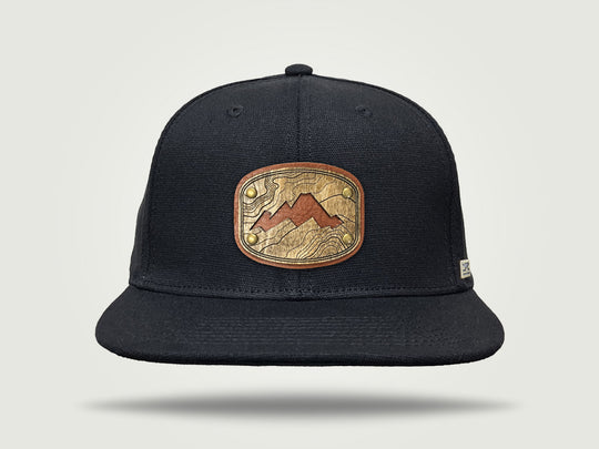 Canvas Snapback Cap - Mountain