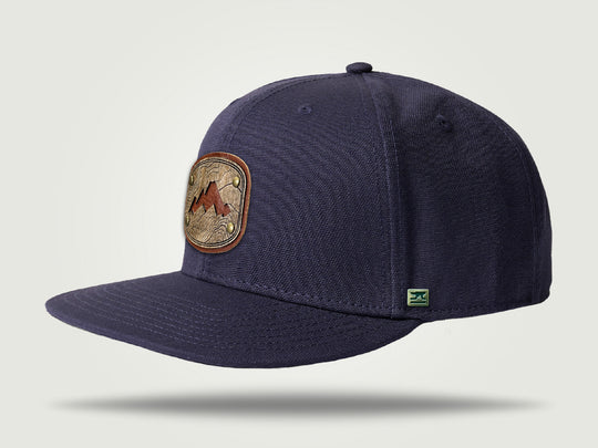 Canvas Snapback Cap - Mountain
