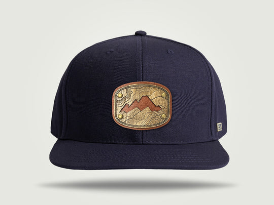 Canvas Snapback Cap - Mountain