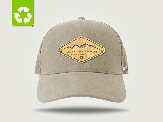 Suede Trucker Cap - Stone
