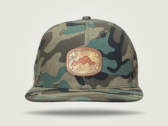 Flat 6 Snapback Cap - Camo