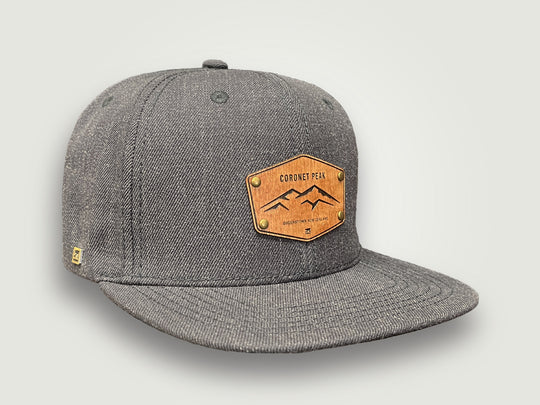Snapback Cap Charcoal - Coronet Peak