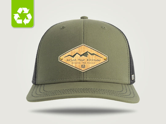 MidPro Recycled Trucker Cap - Olive / Black