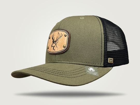 MidPro Recycled Trucker Cap - Olive / Black