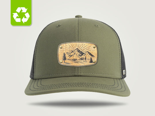 MidPro Recycled Trucker Cap - Olive / Black