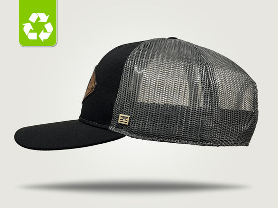 MidPro Recycled Trucker Cap - Black / Grey