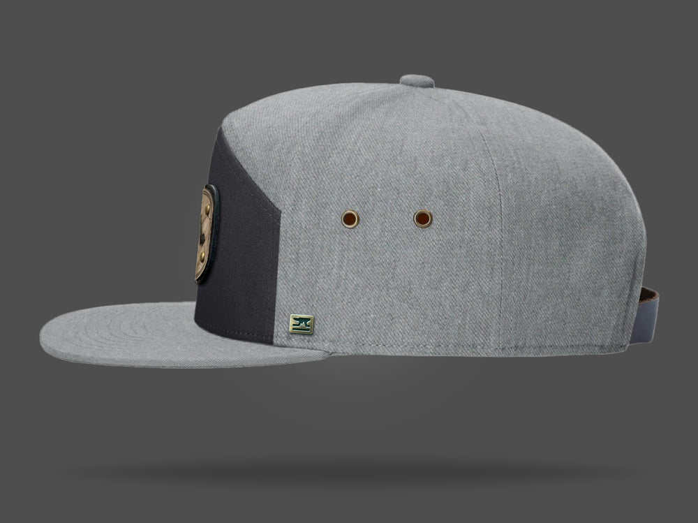 STRT 7 Grey Flat Brim Cap - Mountain