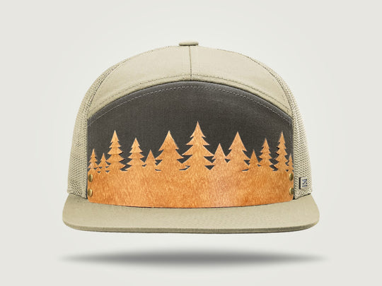 STRT 7 Flat Brim Trucker Cap - Forest