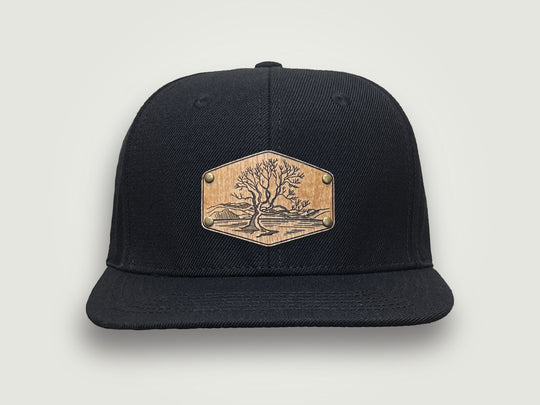 Flat 6 Snapback Cap - Wanaka Tree