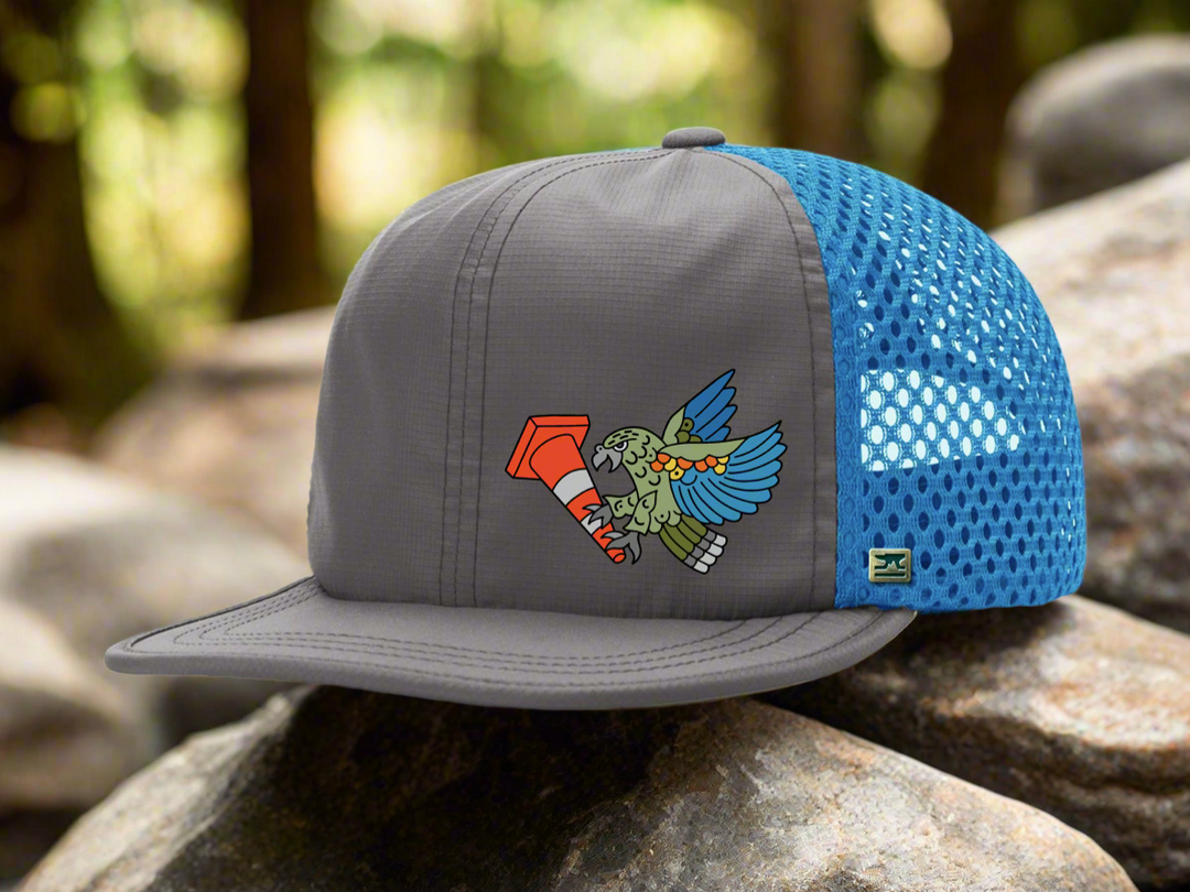 Rogue Trucker Cap - Grey/Cyan