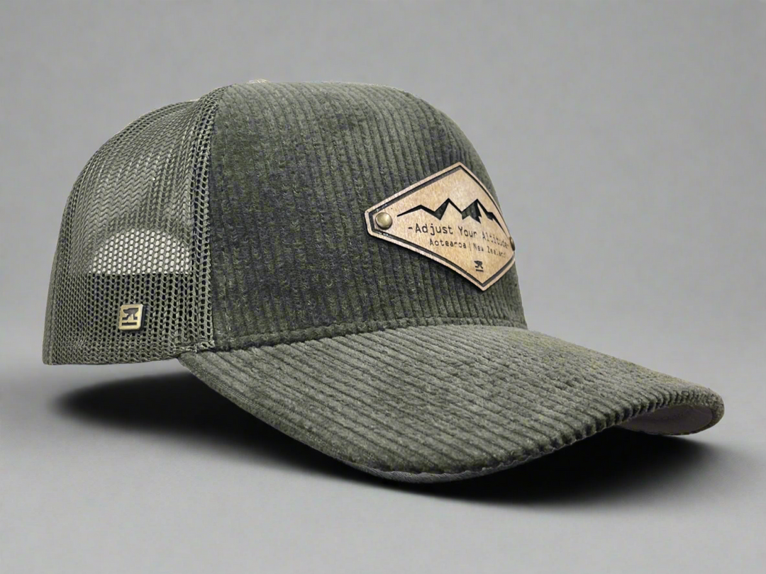 Cord Trucker Cap - Olive