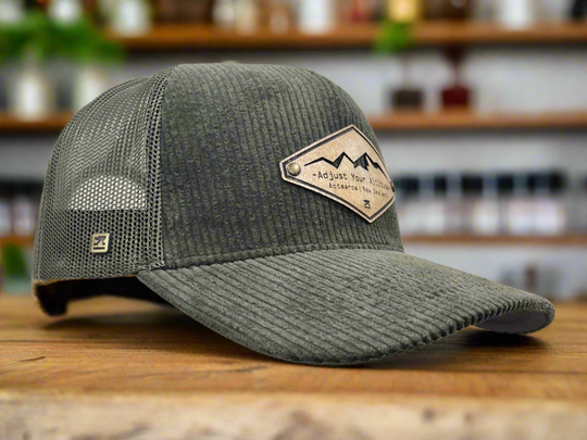 Cord Trucker Cap - Olive