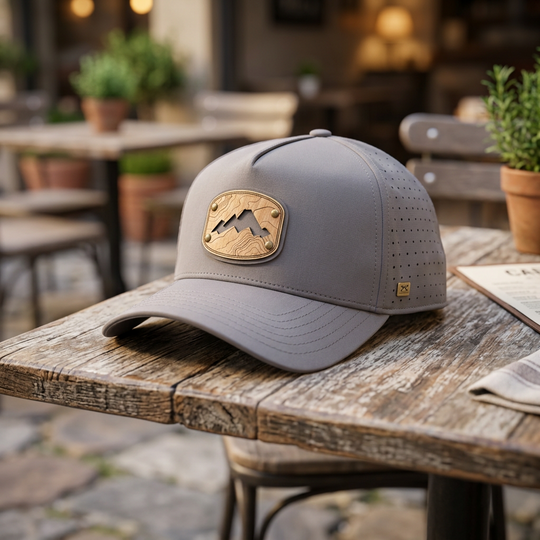 Frame Cut Cap - Grey