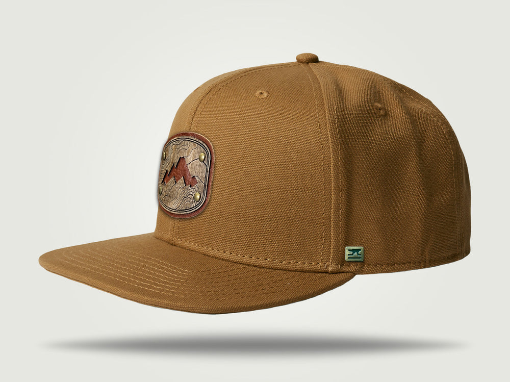 Canvas Snapback Cap - Mountain