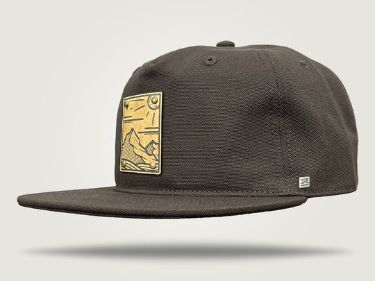 Canvas Flat Cap - Mountain