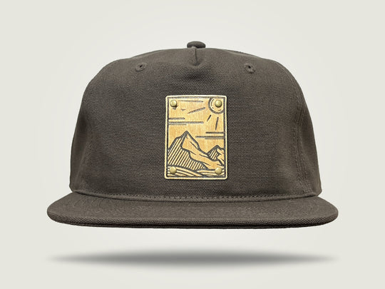 Canvas Flat Cap - Mountain