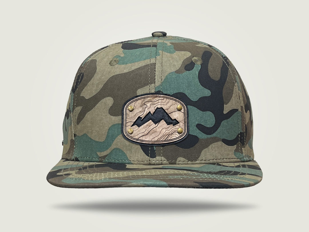 Flat 6 Snapback Cap - Camo