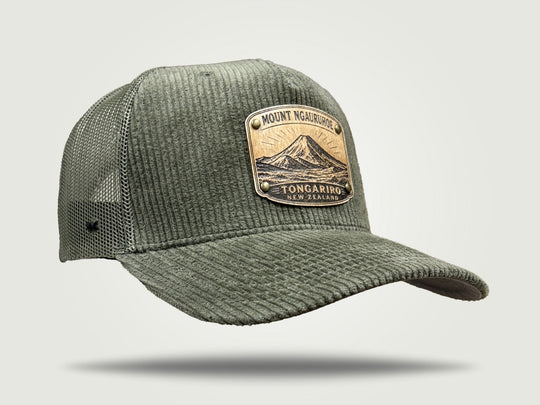 Cord Trucker Cap - Mt Ngauruhoe