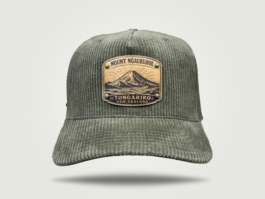 Cord Trucker Cap - Mt Ngauruhoe
