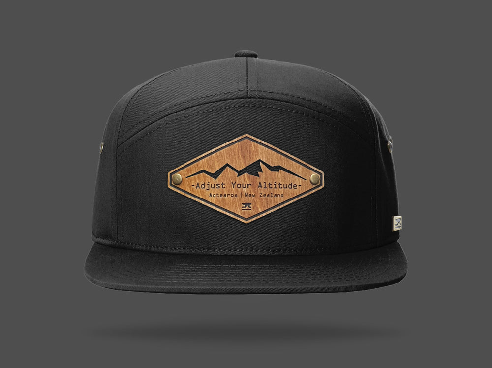 STRT 7 Flat Brim Cap - Black