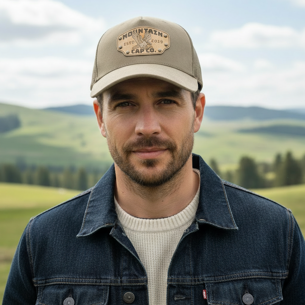 Suede Trucker Cap - Stone