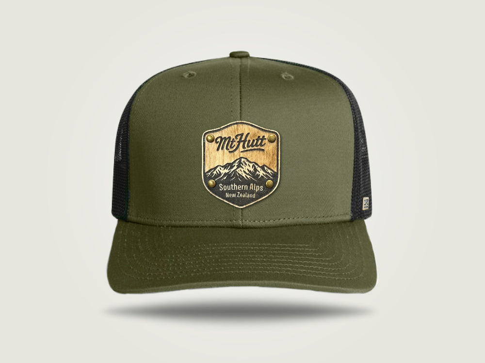 Recycled Trucker Cap - Army / Black