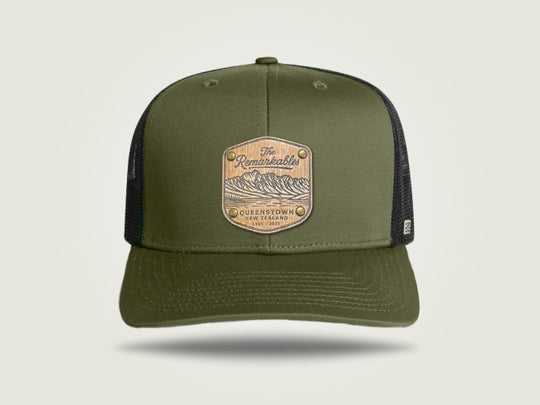 Recycled Trucker Cap - Army / Black