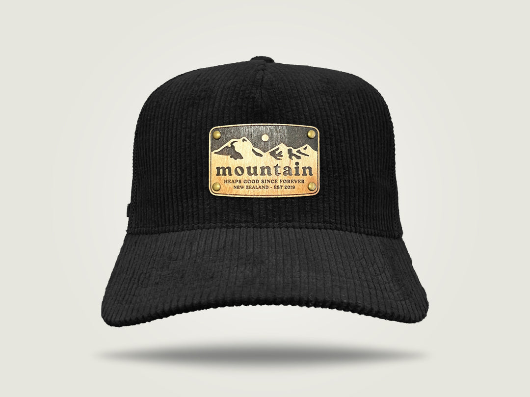 Cord Trucker Cap - Black