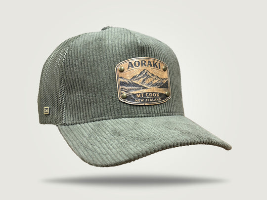 Cord Trucker Cap - Aoraki Mt Cook