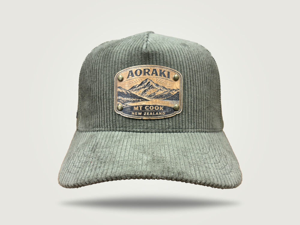 Cord Trucker Cap - Aoraki Mt Cook