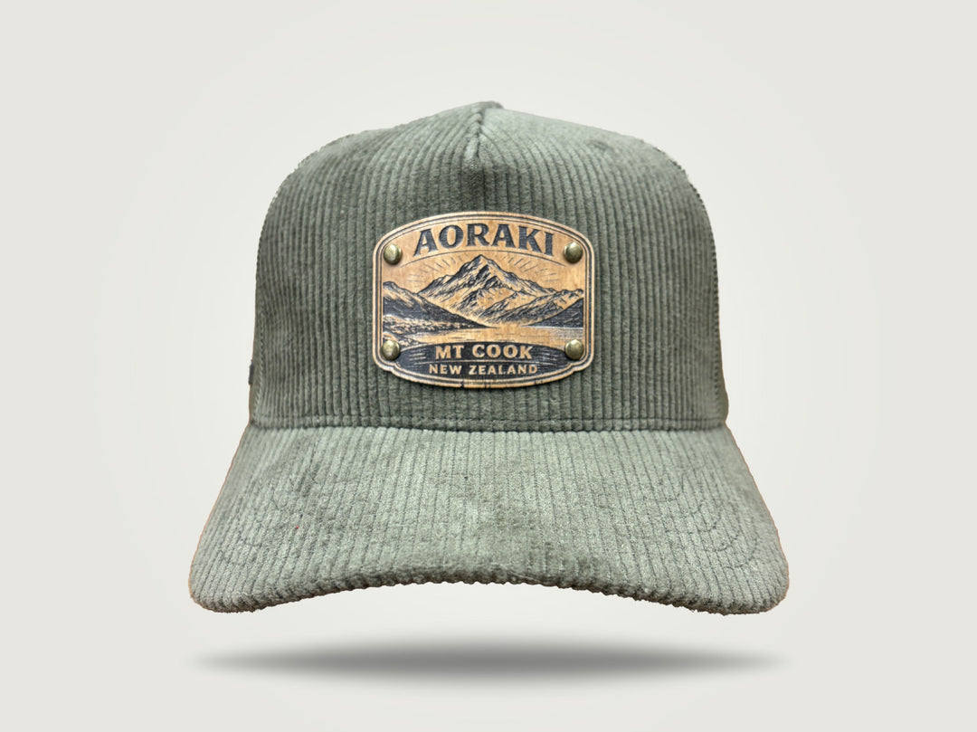 Cord Trucker Cap - Aoraki Mt Cook