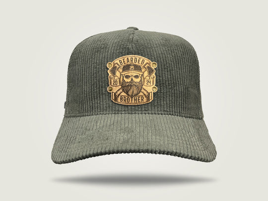 Cord Trucker Cap - Olive