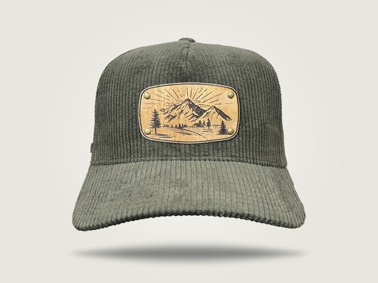 Cord Trucker Cap - Olive