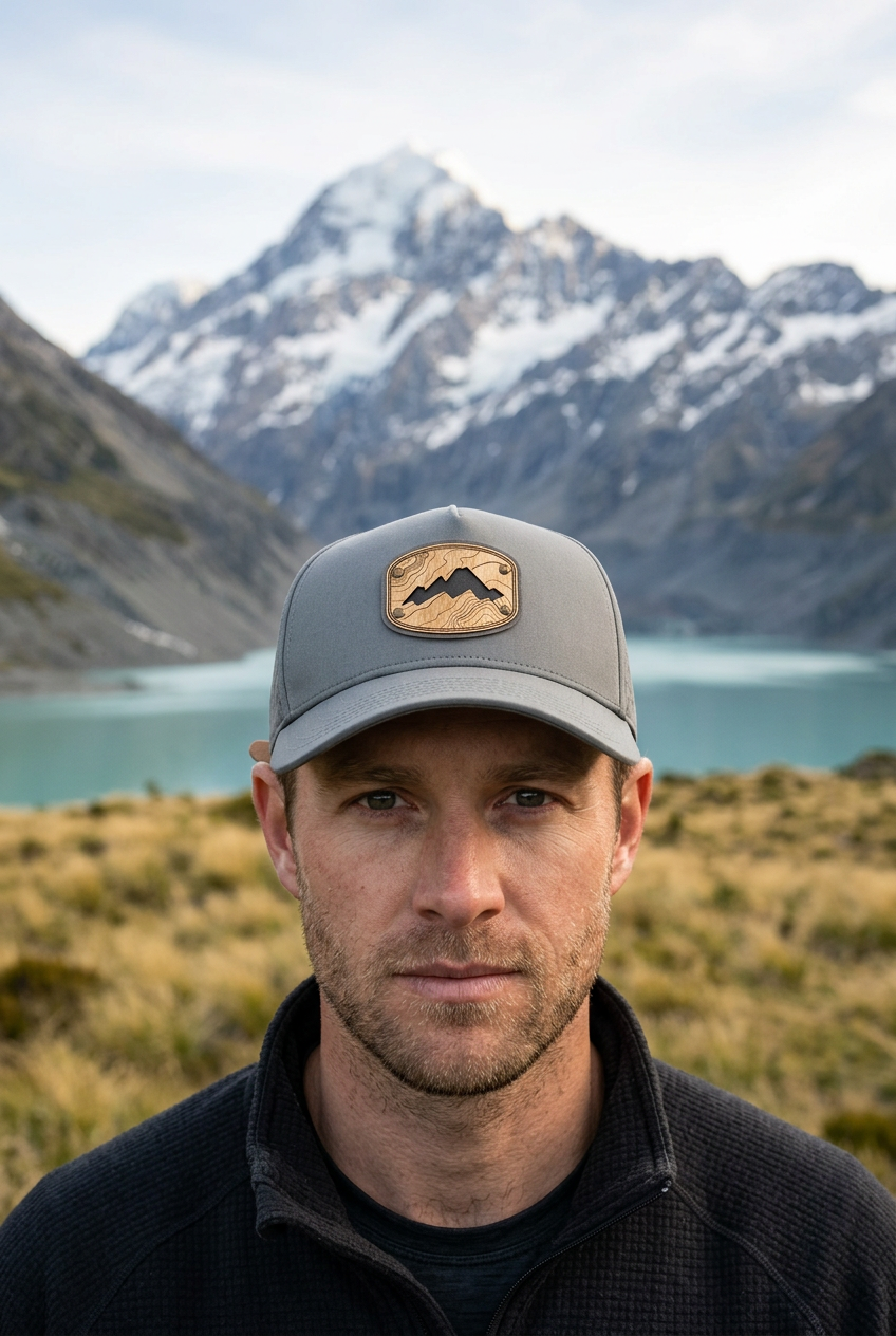 Frame Cut Cap - Grey