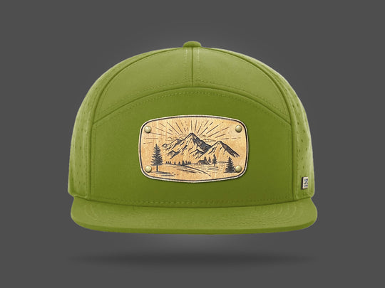 ICON 7 Flat Brim Cap - Basil