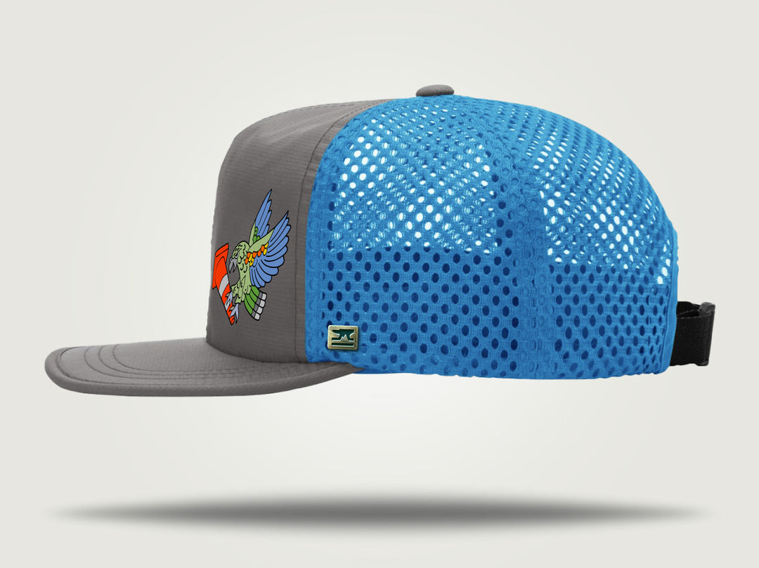 Rogue Trucker Cap - Grey/Cyan