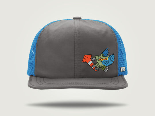 Rogue Trucker Cap - Grey/Cyan