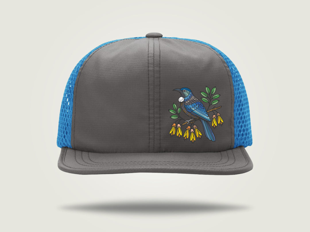 Rogue Trucker Cap - Grey/Cyan