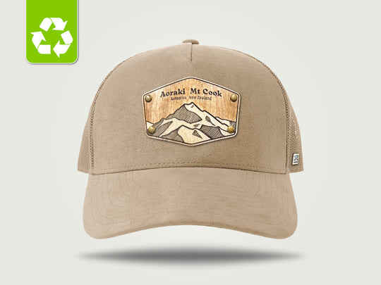 Suede Trucker Cap - Stone