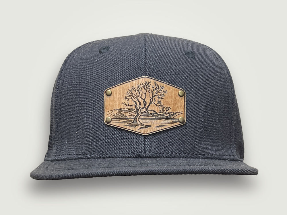 Flat 6 Snapback Cap - Wanaka Tree